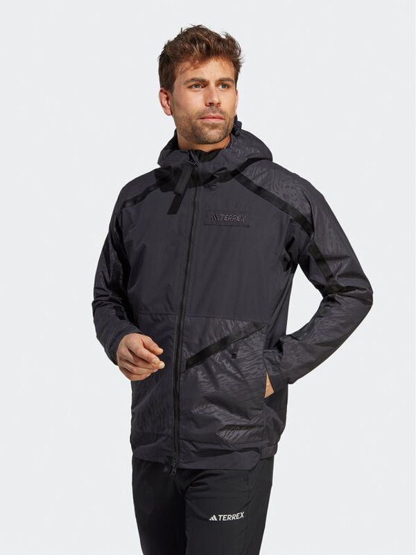 adidas adidas Prehodna jakna Terrex Utilitas RAIN.RDY 2.5-Layer Rain Jacket HN2928 Črna Regular Fit