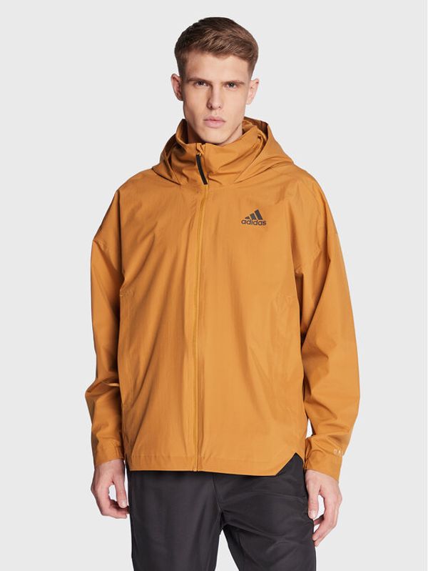 adidas adidas Prehodna jakna Traveer RAIN.RDY Jacket (Gender Neutral) HG6013 Bež Regular Fit