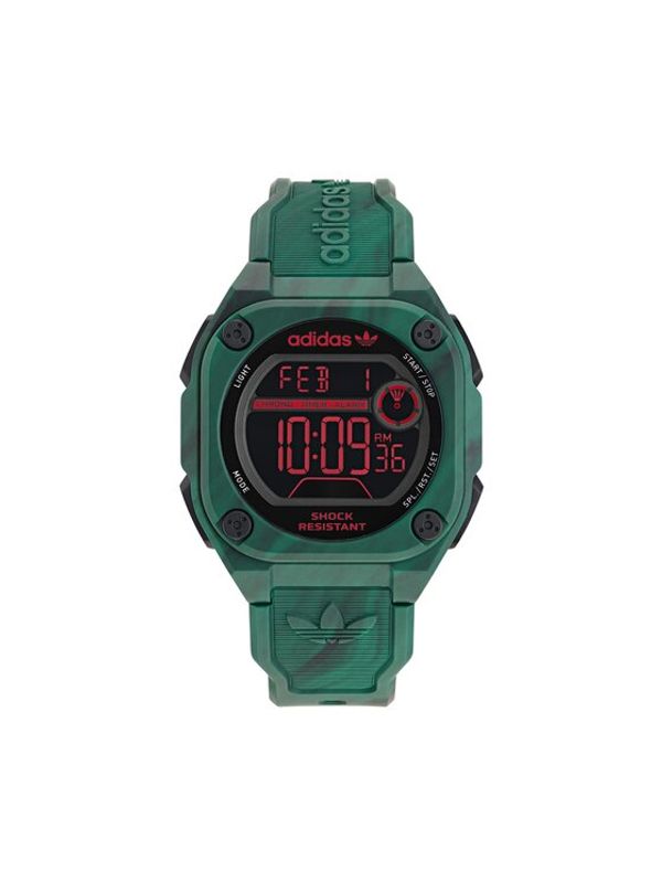 adidas adidas Ročna ura Originals City Tech Two GRFX AOST23573 Zelena