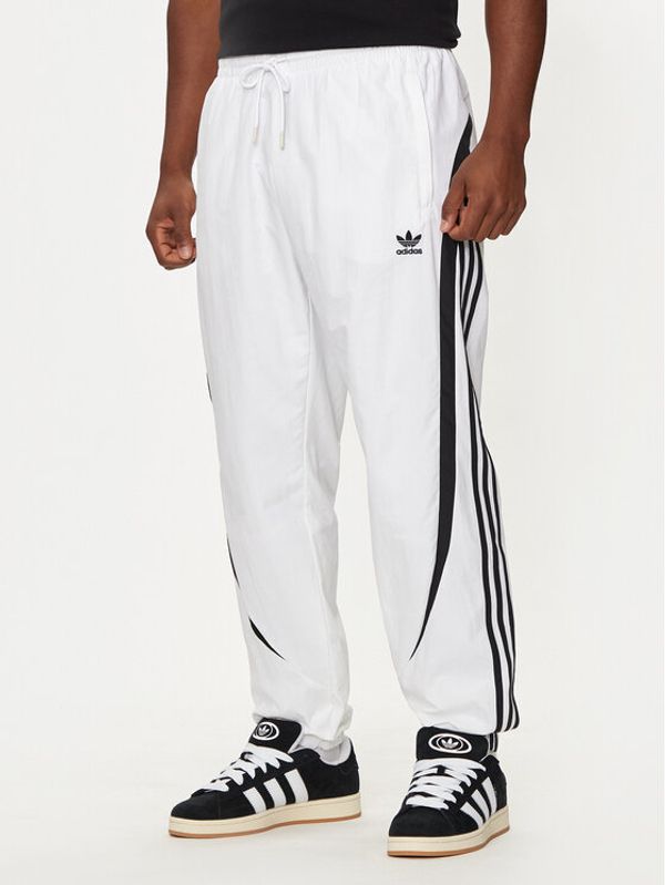 adidas adidas Spodnji del trenirke Archive IZ4830 Bela Regular Fit