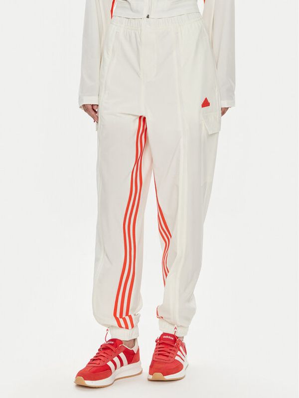 adidas adidas Spodnji del trenirke Dance All-Gender Versatile IS0904 Bela Loose Fit