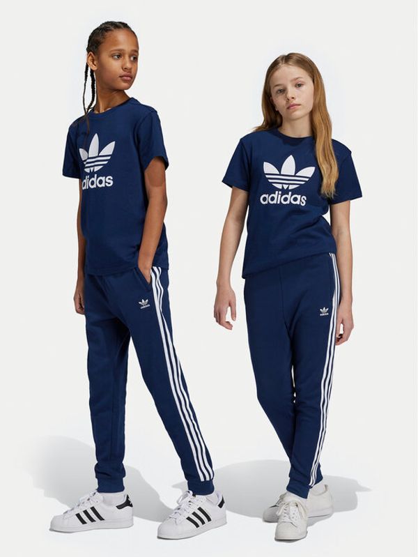 adidas adidas Spodnji del trenirke Trefoil IY7486 Mornarsko modra Regular Fit