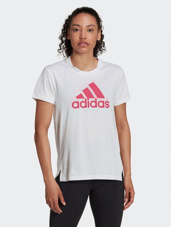 adidas adidas Športna majica 3-Stripes Sport Brand Love T-Shirt HK6514 Bela Regular Fit