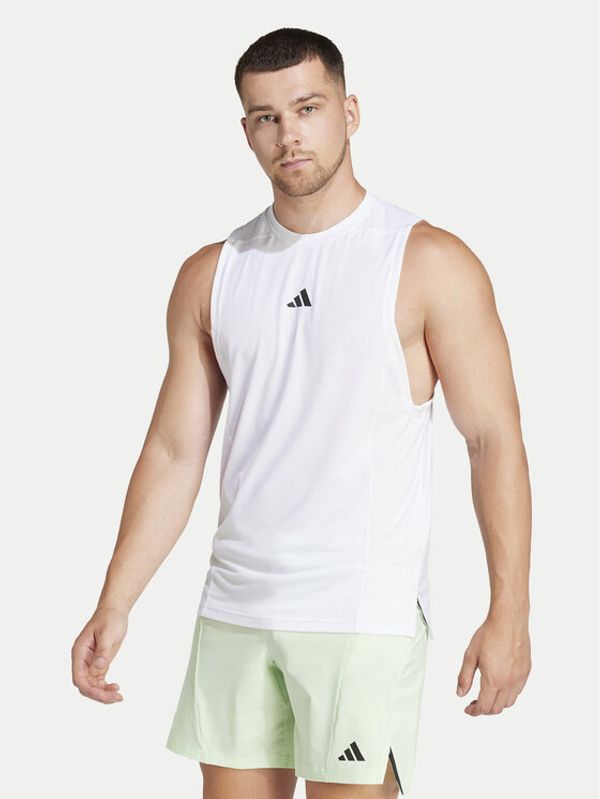 adidas adidas Športna majica Designed for Training IS3795 Bela Regular Fit