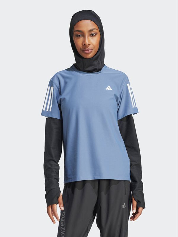 adidas adidas Športna majica Own The Run IN1596 Modra Regular Fit