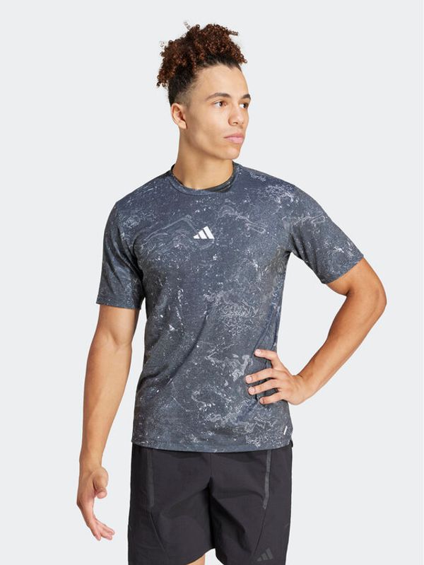 adidas adidas Športna majica Power Workout IK9685 Siva Slim Fit