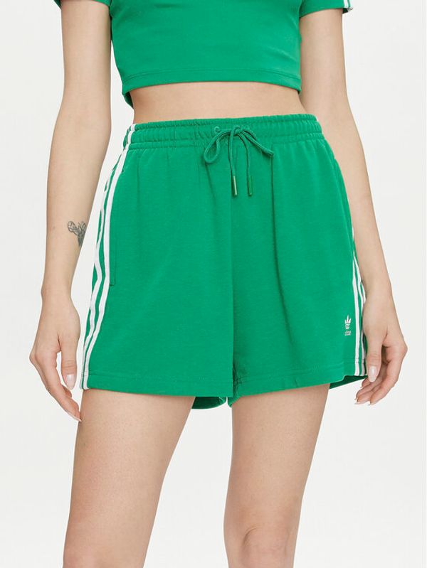 adidas adidas Športne kratke hlače 3-Stripes IP0697 Zelena Loose Fit