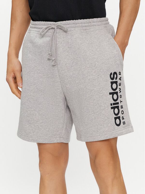 adidas adidas Športne kratke hlače All SZN Fleece Graphic Shorts IC9796 Siva Regular Fit