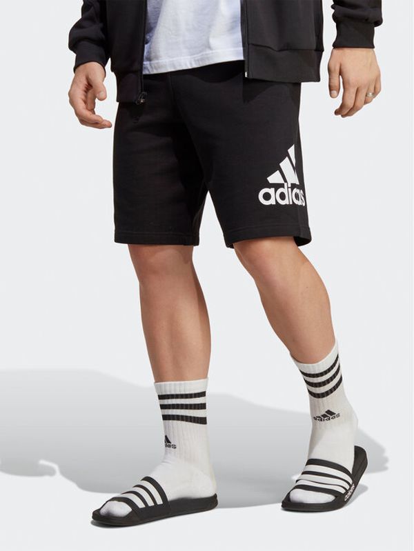 adidas adidas Športne kratke hlače Essentials Big Logo French Terry Shorts IC9401 Črna Regular Fit