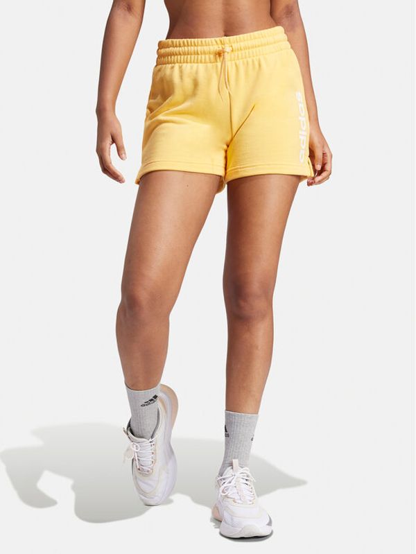 adidas adidas Športne kratke hlače Essentials Linear IS2082 Oranžna Slim Fit