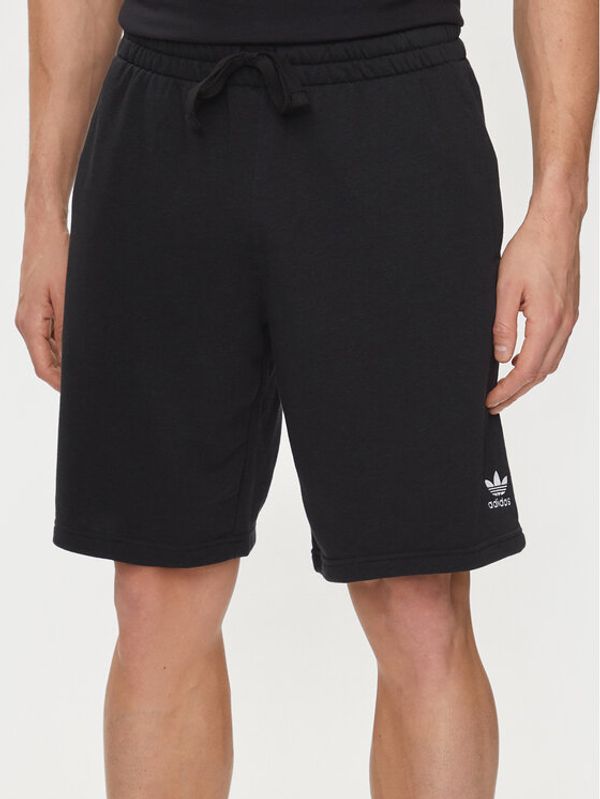 adidas adidas Športne kratke hlače Essentials+ Made With Hemp Shorts HR8617 Črna Regular Fit
