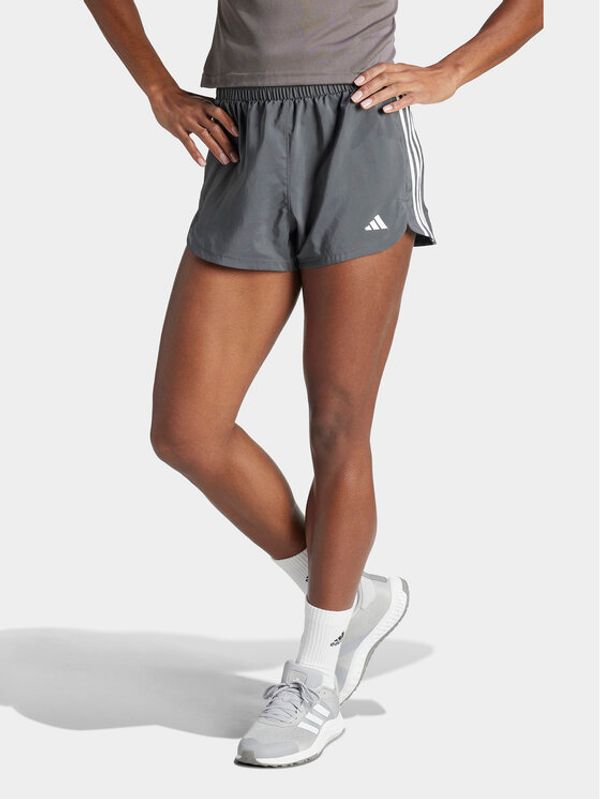 adidas adidas Športne kratke hlače Pacer Training 3-Stripes IS2173 Siva Regular Fit