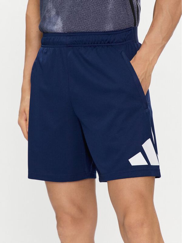 adidas adidas Športne kratke hlače Train Essentials Logo Training Shorts IB8124 Modra Regular Fit