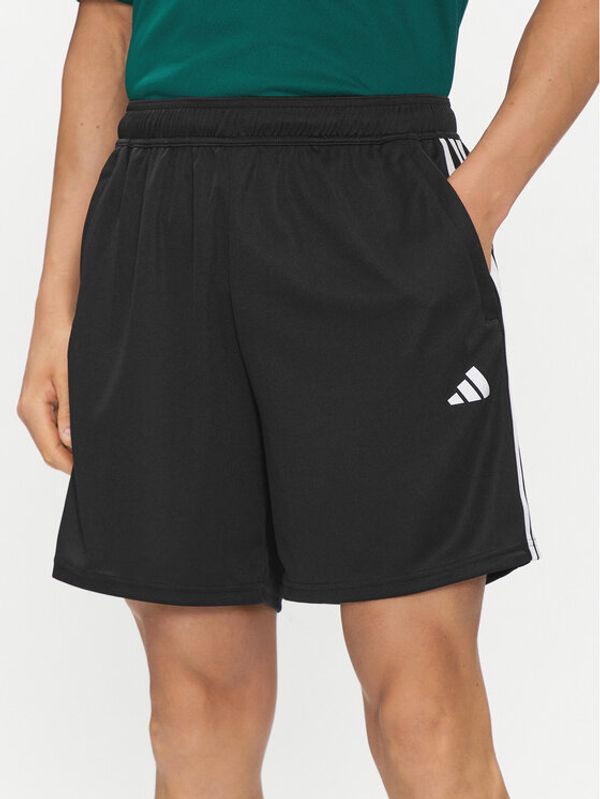 adidas adidas Športne kratke hlače Train Essentials Piqué 3-Stripes Training Shorts IB8111 Črna Regular Fit