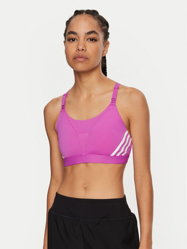 adidas adidas Špotni nedrček Powerimpact Luxe Medium-Support Maternity IZ1871 Roza Slim Fit