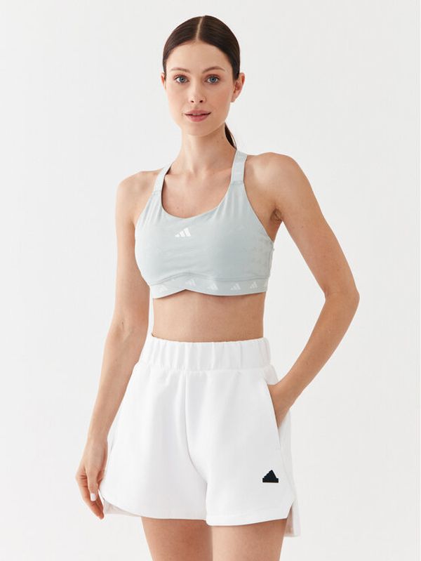 adidas adidas Špotni nedrček PowerImpact Luxe Training Medium-Support Bra IL2880 Siva