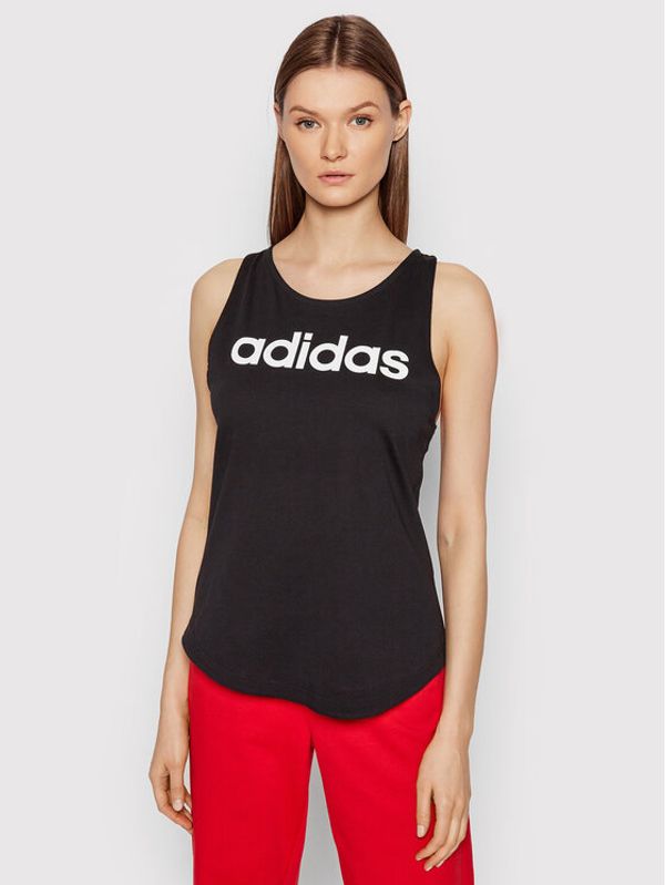 adidas adidas Top Essentials Logo GL0566 Črna Regular Fit