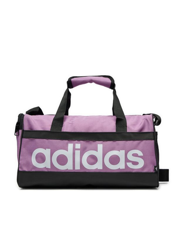 adidas adidas Torbica Essentials Linear Duffel Bag Extra Small IZ1901 Vijolična