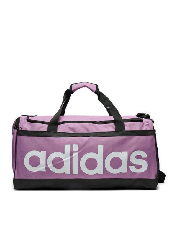 adidas adidas Torbica Essentials Linear Duffel Bag Medium IZ1898 Vijolična