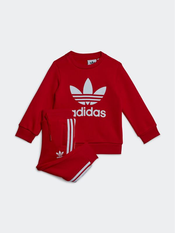 adidas adidas Trenirka Crew Sweatshirt Set IB8665 Rdeča Regular Fit