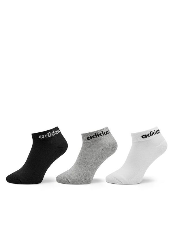 adidas adidas Unisex nizke nogavice Linear Ankle Socks Cushioned Socks 3 Pairs IC1304 Siva