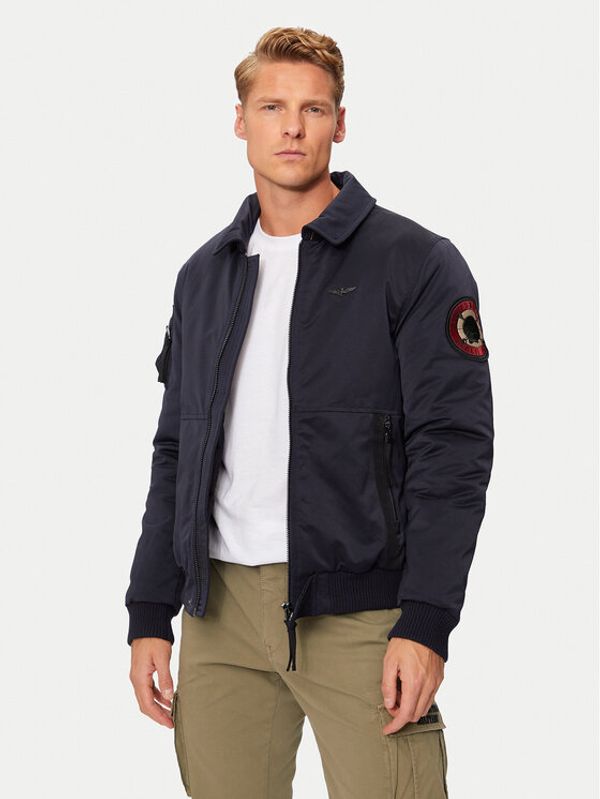 Aeronautica Militare Aeronautica Militare Bomber jakna 242AB2190CT3376 Mornarsko modra Regular Fit