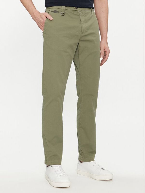 Aeronautica Militare Aeronautica Militare Chino hlače 241PA1597CT3293 Zelena Regular Fit