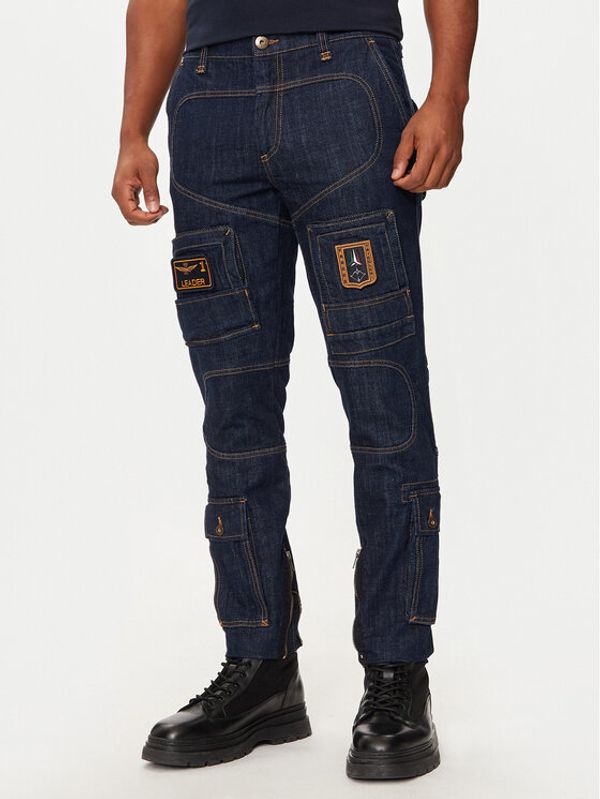 Aeronautica Militare Aeronautica Militare Jeans hlače 242PA939CT3237 Mornarsko modra Regular Fit