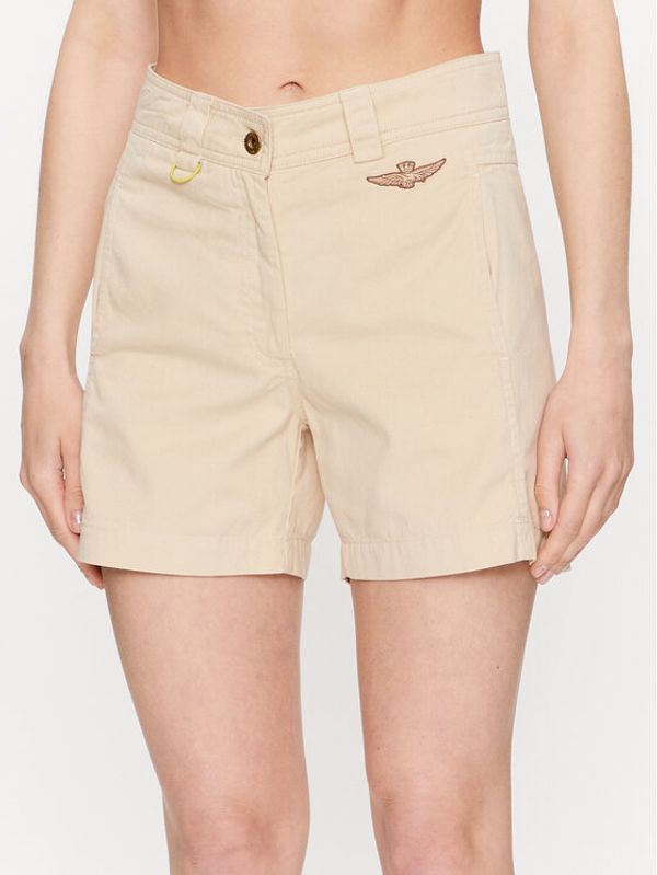 Aeronautica Militare Aeronautica Militare Jeans kratke hlače 231BE175DCT3084 Bež Regular Fit