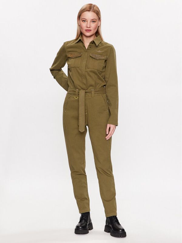 Aeronautica Militare Aeronautica Militare Kombinezon 231TU115DCT3084 Zelena Regular Fit