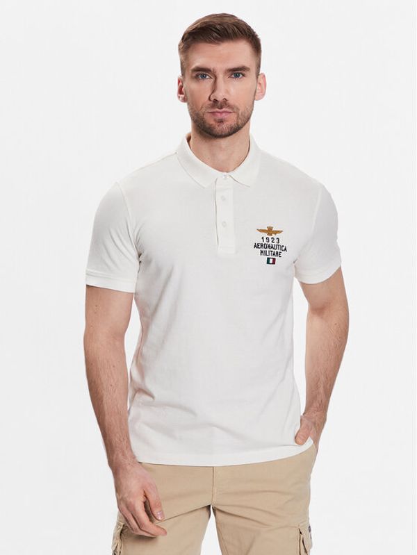 Aeronautica Militare Aeronautica Militare Polo majica 231PO1670J581 Bela Regular Fit