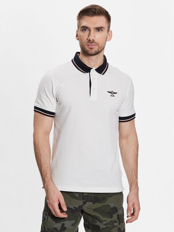 Aeronautica Militare Aeronautica Militare Polo majica 231PO1692P315 Bela Regular Fit