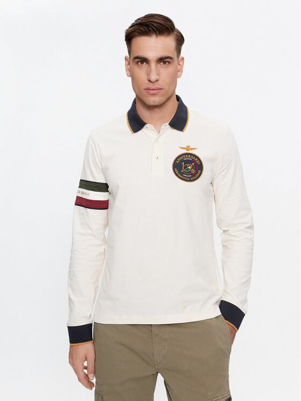 Aeronautica Militare Aeronautica Militare Polo majica 232PO1722J558 Écru Regular Fit