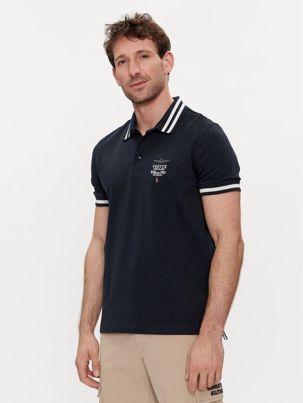 Aeronautica Militare Aeronautica Militare Polo majica 241PO1758P191 Mornarsko modra Regular Fit