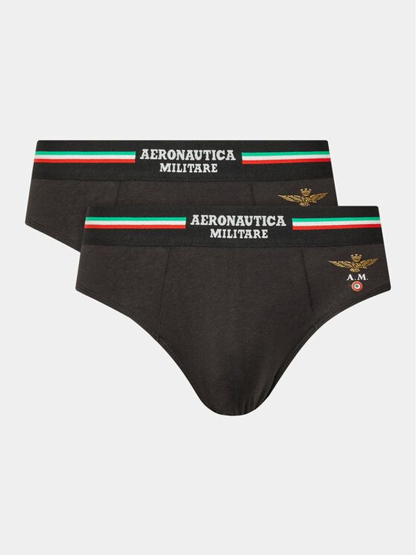 Aeronautica Militare Aeronautica Militare Set 2 parov spodnjic AM1USL001 Črna