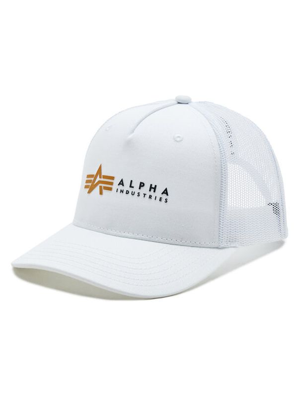 Alpha Industries Alpha Industries Kapa s šiltom Label 106901 Bela