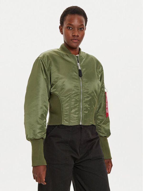 Alpha Industries Alpha Industries Bomber jakna 148003 Zelena Regular Fit