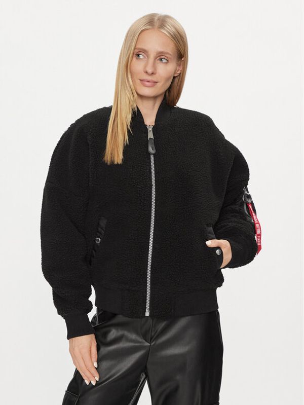 Alpha Industries Alpha Industries Bomber jakna MA-1 VF Teddy 108003 Črna Regular Fit