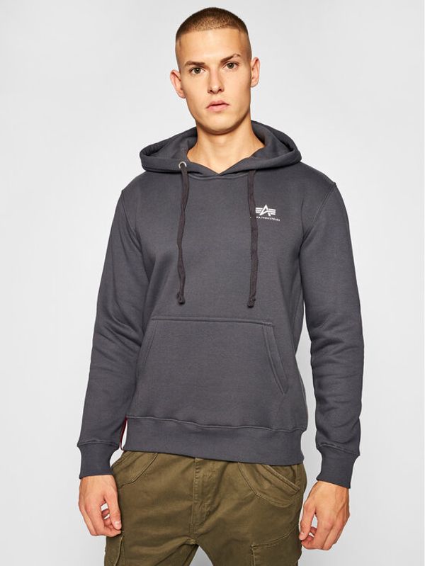 Alpha Industries Alpha Industries Jopa Basic Small Logo 196318 Siva Regular Fit