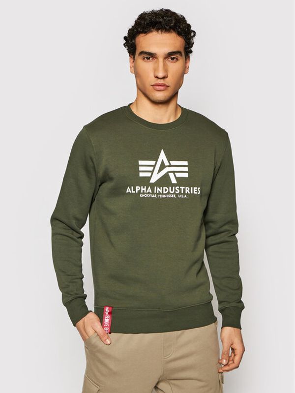 Alpha Industries Alpha Industries Jopa Basic Sweater 178302 Zelena Regular Fit