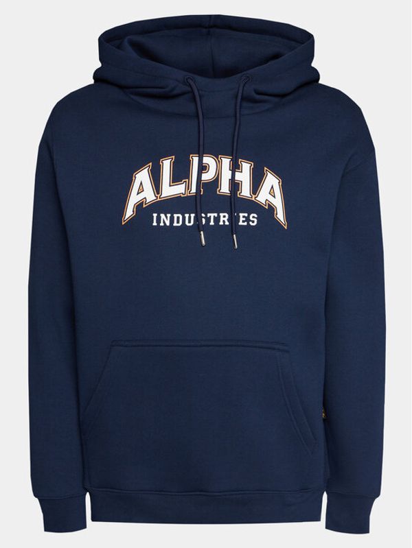 Alpha Industries Alpha Industries Jopa College 146331 Mornarsko modra Regular Fit