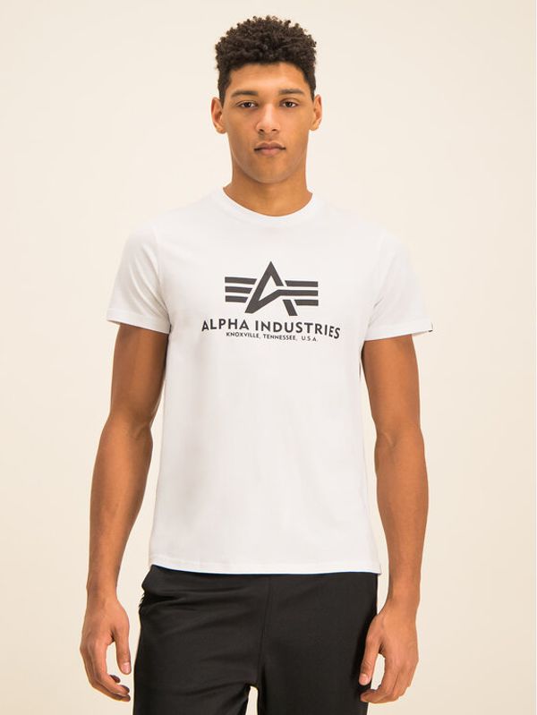 Alpha Industries Alpha Industries Majica Basic 100501 Bela Regular Fit