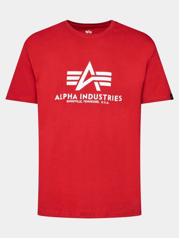 Alpha Industries Alpha Industries Majica Basic 100501 Rdeča Regular Fit