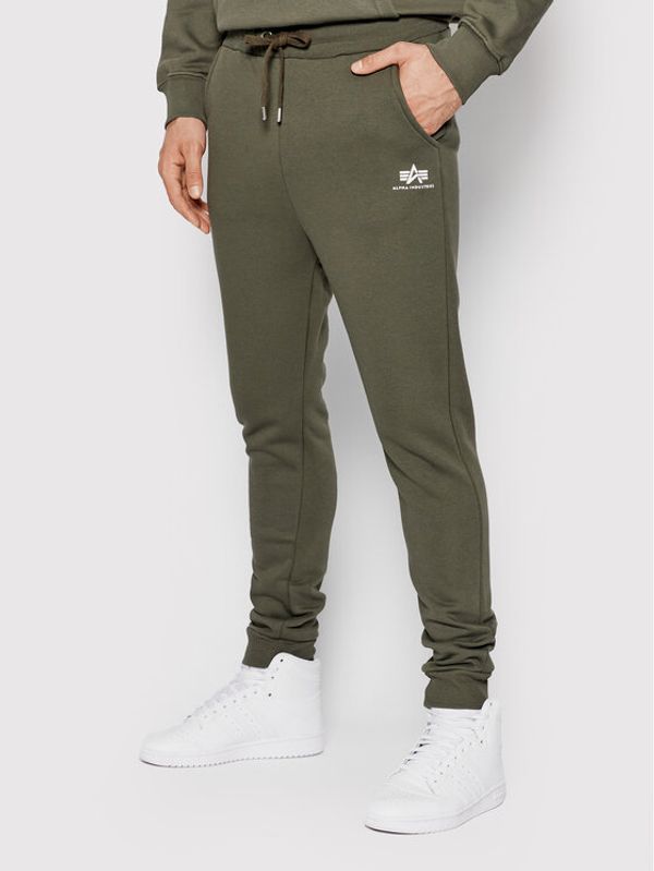 Alpha Industries Alpha Industries Spodnji del trenirke Basic 116370 Zelena Regular Fit