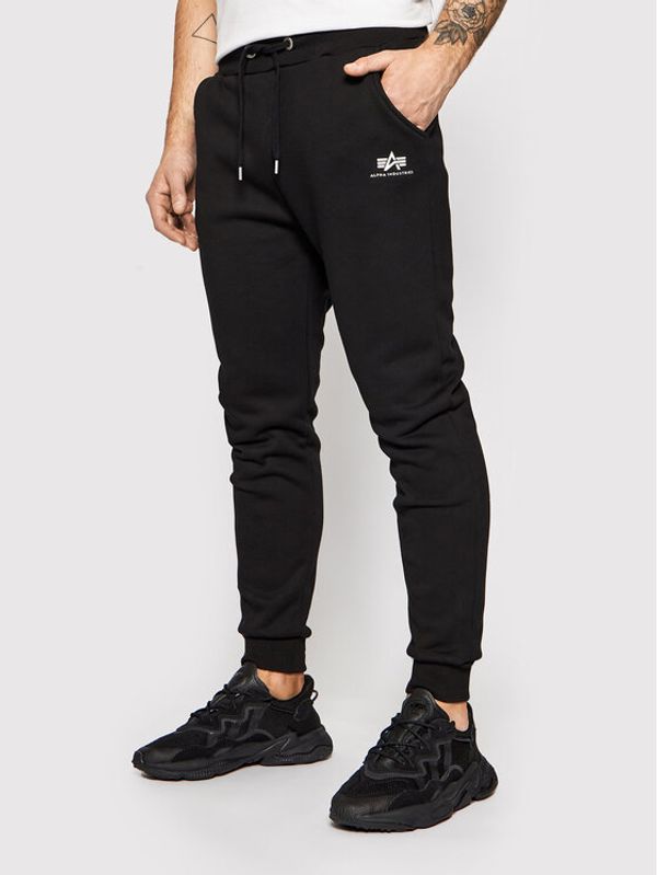 Alpha Industries Alpha Industries Spodnji del trenirke Basic Jogger 116370 Črna Slim Fit