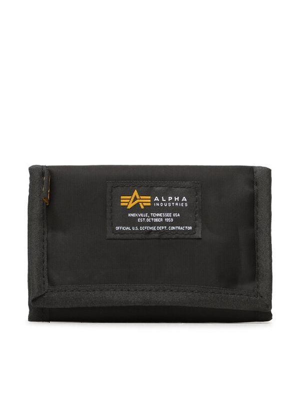 Alpha Industries Alpha Industries Velika moška denarnica Crew Wallet 196928 Črna