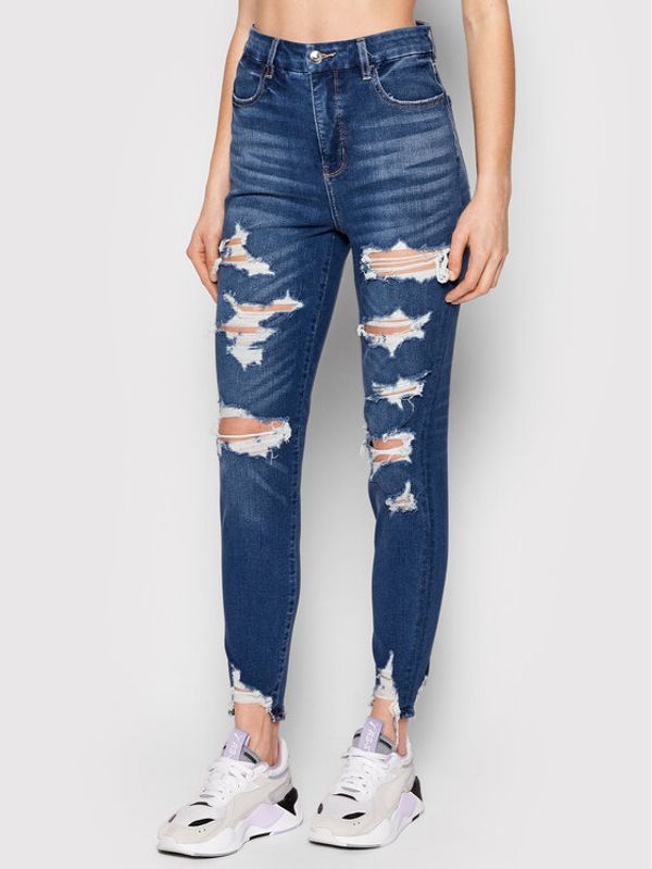 American Eagle American Eagle Jeans pajkice 043-4430-2882 Mornarsko modra Slim Fit