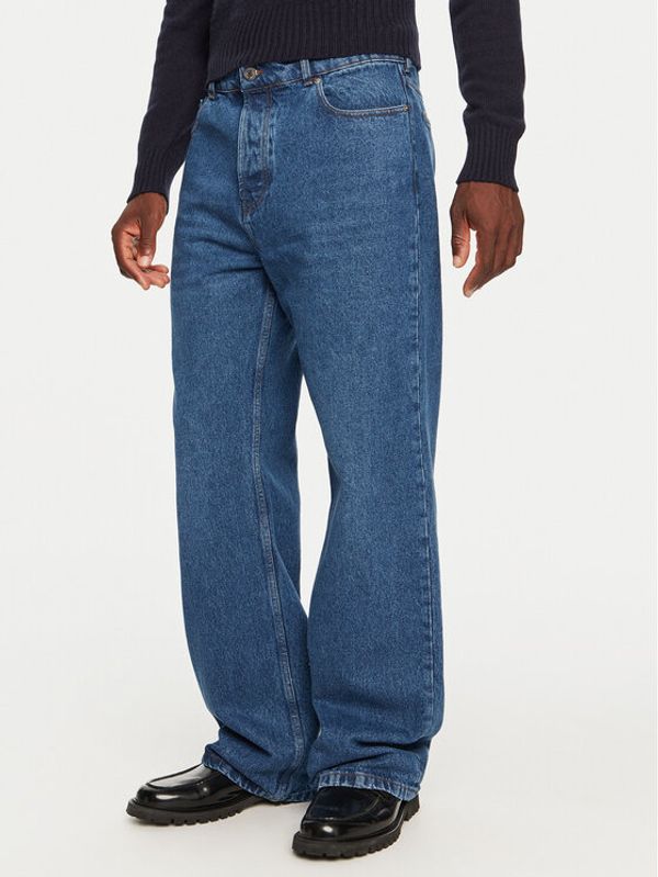 AMI PARIS AMI PARIS Jeans hlače HTR450.DE0031 Mornarsko modra Large Fit