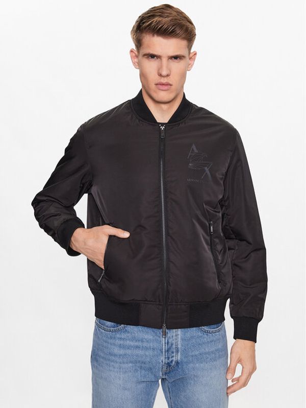 Armani Exchange Armani Exchange Bomber jakna 6RZB05 ZNUEZ 1200 Črna Regular Fit