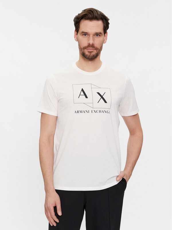 Armani Exchange Armani Exchange Majica 3DZTAD ZJ9AZ 1116 Bela Regular Fit